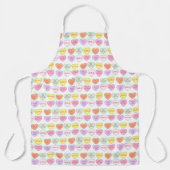 Pastel Valentijnsdag Snoep Conversation Hearts Schort (Voorkant)