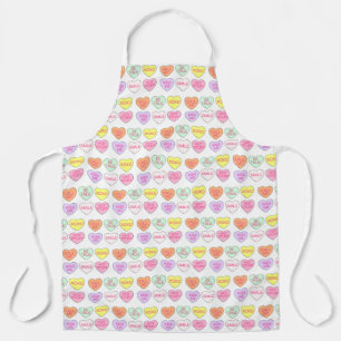 Pastel Valentijnsdag Snoep Conversation Hearts Schort