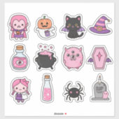 Pastel Vampire And Creepy Friends Stickers (Vel)