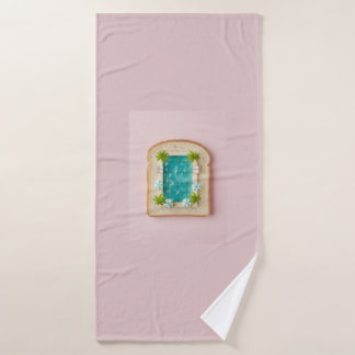 Pastel Vaporwave Pool Toast Bad Handdoek