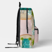 Pastel Vaporwave Pool Toast Bedrukte Rugzak (Links)