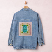 Pastel Vaporwave Pool Toast Denim Jacket (Hangar)
