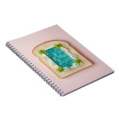 Pastel Vaporwave Pool Toast Notitieboek (Rechterzijde)