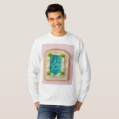 Pastel Vaporwave Pool Toast T-shirt (Voorkant volledig)