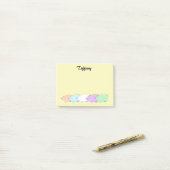 Pastel Varkensparade gepersonaliseerd Post-it® Notes (Op bureau)