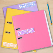 Pastel Varsity School Onderwerp Stickers