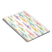 Pastel Veerpatroon Notitieboek (Rechterzijde)