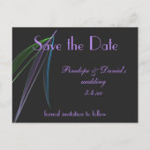 Pastel Veren Abstract Aangepaste SAVE THE DATE Aankondigingskaart (Voorkant)
