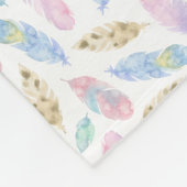 Pastel Verenpatroon Persoonlijk Fleece Deken (Hoek)