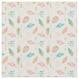 Pastel verestert gouden pijlen Tribale grafische s Stof