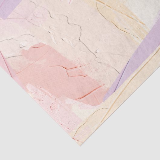 Pastel Verf Penseelstreken Tissuepapier (Detail)
