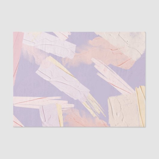 Pastel Verf Penseelstreken Tissuepapier (Voorkant)