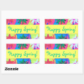 Pastel verfspatten Margrieten Rechthoekige Sticker (Vel)