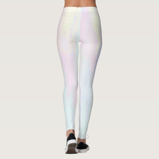 Pastel verfstreken leggings (Achterkant)