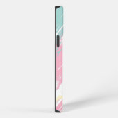 Pastel verfstrepen patroon iPhone / iPad hoes Hoesje (Rechterkant)