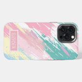 Pastel verfstrepen patroon iPhone / iPad hoes Hoesje (Achterkant horizontaal)