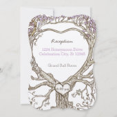 Pastel Veri Pink Boho Heart Shaped Kaart (Achterkant)