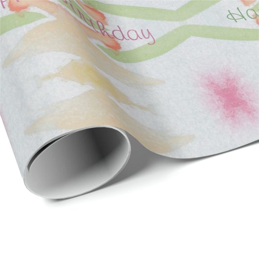 Pastel Verjaardag Wrapping Papier (Rol Hoek)