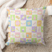 Pastel Verjaardagsfeest Iconen Worp Kussen (Deken)