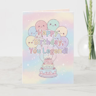 Pastel Verjaardagskaart – Gefeliciteerd, jij bent  Kaart
