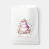 Pastel Verjaardagstaart verjaardag Bedankzakje (Voorkant)