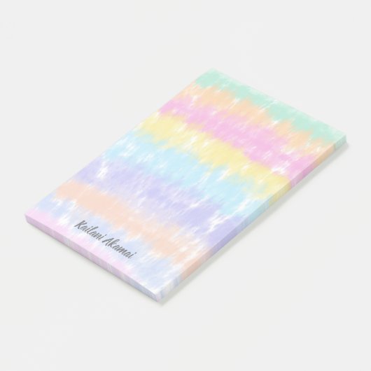  Pastel Verkleurde kleurstof Waterverf Stripes Naa Post-it® Notes (Schuin)