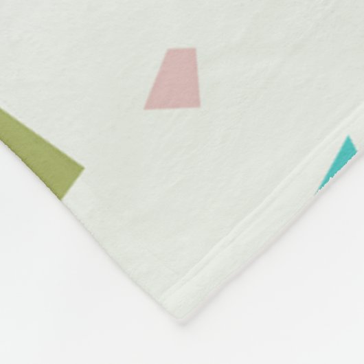 Pastel verkleurt terrazzo patroon fleece deken (Hoek)