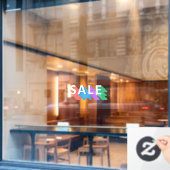 Pastel Verkoopteken Raamsticker (Cafe Raam)