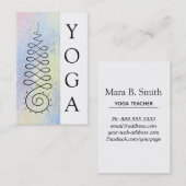 *~* Pastel Verlichtingspad Yoga Sacred Geometry Visitekaartje (Voorkant / Achterkant)