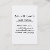 *~* Pastel Verlichtingspad Yoga Sacred Geometry Visitekaartje (Achterkant)