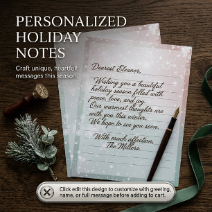 Pastel verloop sneeuw Kerst kantoor papier