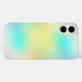 Pastel verloop van blauw geel en paars Case-Mate iPhone case (Achterkant (horizontaal))