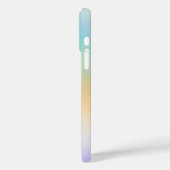 Pastel verloop van blauw geel en paars Case-Mate iPhone case (Achterkant / Links)