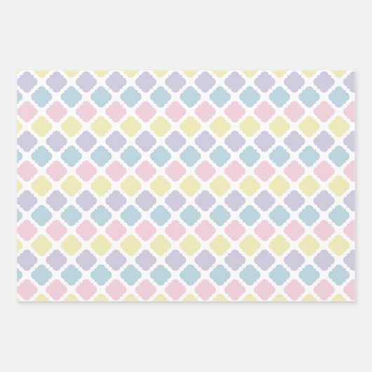 Pastel Verpakking Papier Platte vellen (set van dr (Voorkant 3)