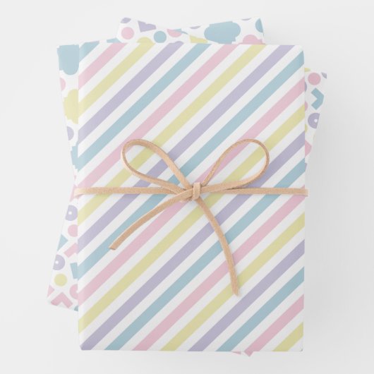 Pastel Verpakking Papier Platte vellen (set van dr (In situ)