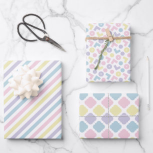 Pastel Verpakking Papier Platte vellen (set van dr