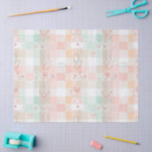 Pastel Verpleegsters Leven Geruit Patroon Tissuepapier (Craft)