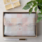 Pastel Verpleegsters Leven Geruit Patroon Tissuepapier (Geschenk)