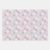Pastel versierde paaseieren inpakpapier vel (Voorkant 2)