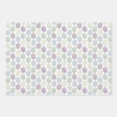 Pastel versierde paaseieren inpakpapier vel (Voorkant)