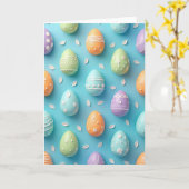 Pastel Versierde Vormen Kaart (Gele Bloem)