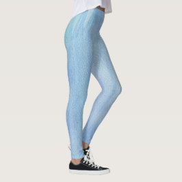 Pastel Verticale Waterverf Abstract Leggings