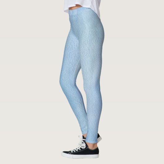 Pastel Verticale Waterverf Abstract Leggings (Links)
