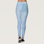 Pastel Verticale Waterverf Abstract Leggings (Achterkant)