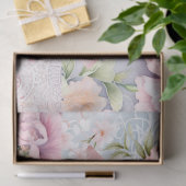 Pastel Victoriaans Bloemen & Kant Decoupage Tissuepapier (Geschenk)