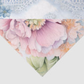 Pastel Victoriaans Bloemen & Kant Lagen Decoupage Tissuepapier (Detail)