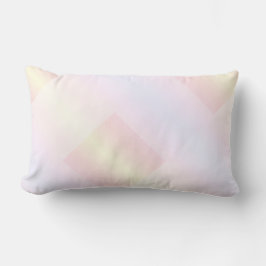 Pastel Vierkant en Streep Regenboog Lumbar Kussen