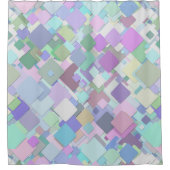 pastel vierkante douchegordijn (Voorkant)