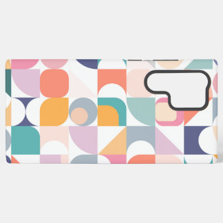 Pastel vierkante ontwerpen in Bauhaus-stijl Samsung Galaxy Hoesje
