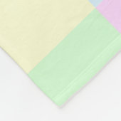 Pastel Vierkantjes Patroon Fleece Deken (Hoek)
